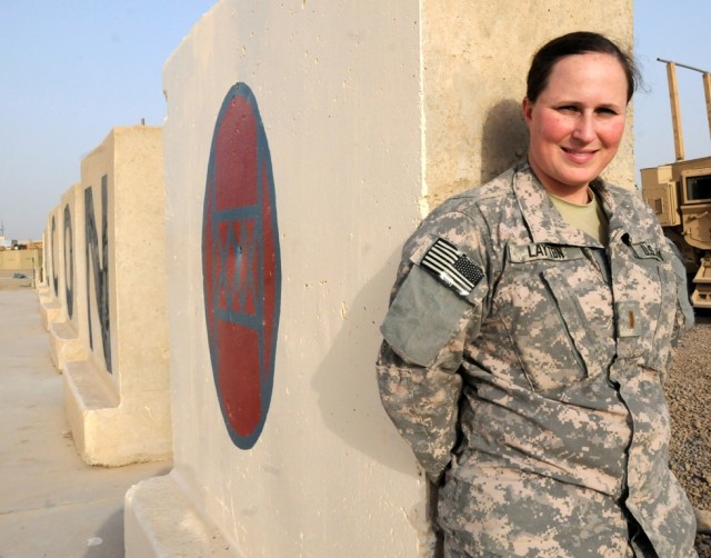 BAGHDAD - East Carolina University graduate, 2nd Lt. Michelle Layton, serves as the brigade medical planner for the 30th Heavy Brigade Combat Team at Forward Operating Base Falcon, Iraq, on the southern edge of Baghdad.  The 2008 alum hopes to become...