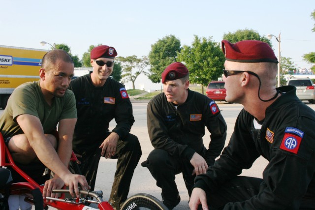 Team with Soldier, Paralympian