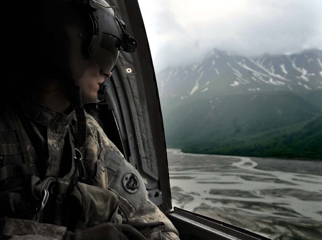 Scanning Alaskan terrain