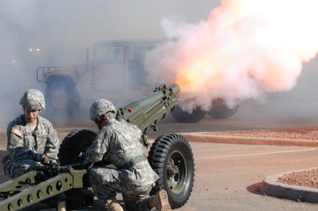 75mm Pack Howitzer during the Ft. Bliss TOA