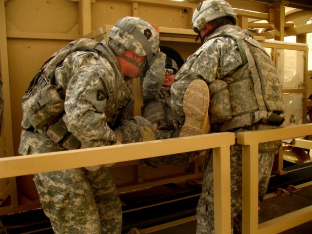 287th Sustainment Brigade Begins MRAP Rollover Training