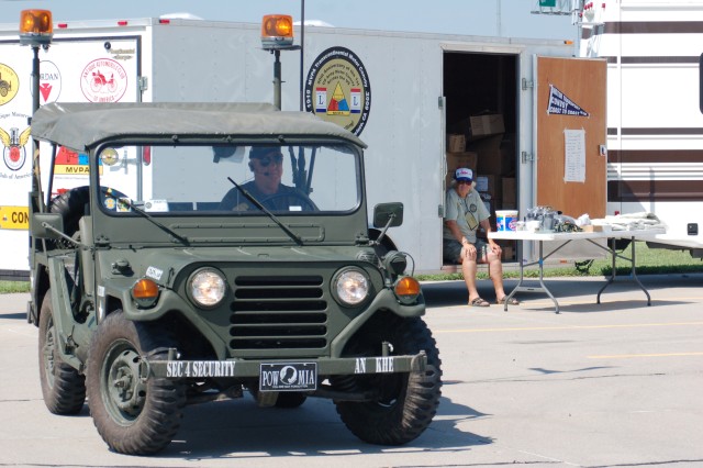 In a transcontinental trek that is expected to take about 26 days to complete, members of the Military Vehicle Preservation Association stopped for a respite at the Heartland Museum of Military Vehicles Friday for lunch and to inspect their...