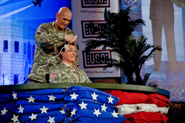 Colbert goes &#039;commando&#039; for a week