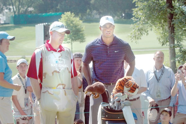 Woods recognizes military at AT&amp;T National