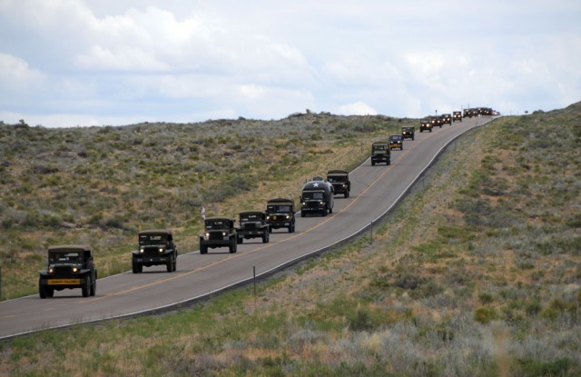 The Military Vehicle Preservation Association 2009 Transcontinental Motor Convoy makes its way to the Lincoln Highway Bridge July 2, 2009. The MVPA 2009 TMC, which is traveling from Washington, D.C. to San Francisco, California to retrace the...