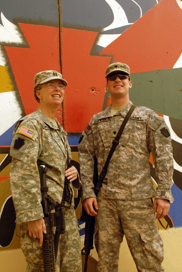 TAJI, Iraq - Capt. Dorothy Watkins and Spc. Joshua Watkins, both of Hazleton, Pa., are deployed to Camp Taji, Iraq, which is north of Baghdad, with the Pennsylvania National Guard's 56th Stryker Brigade Combat Team. "We have family going back to...
