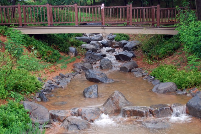 Storm water retention basin offers much to community