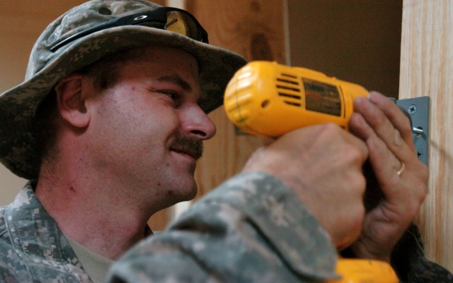 Indiana National Guardsmen Put Finishing Touches on COP Penich