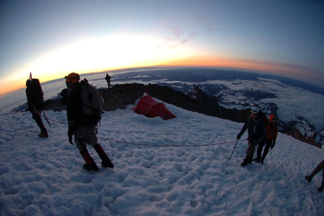Ranger Moving to the Summit