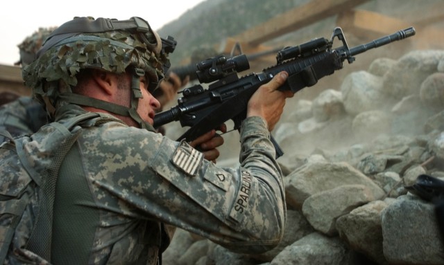 Gun Battle during Operation Mountain Fire in Nuristan province, Afghanistan