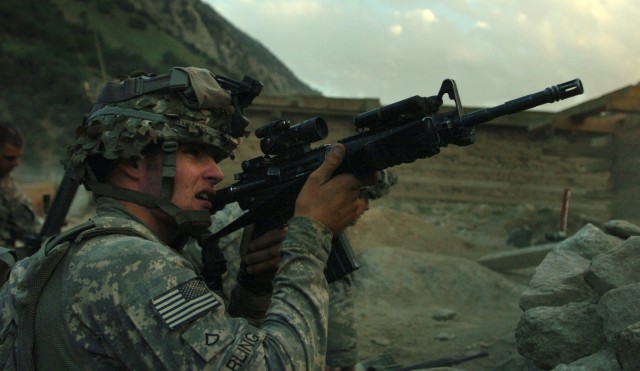 Gun Battle during Operation Mountain Fire in Nuristan province, Afghanistan