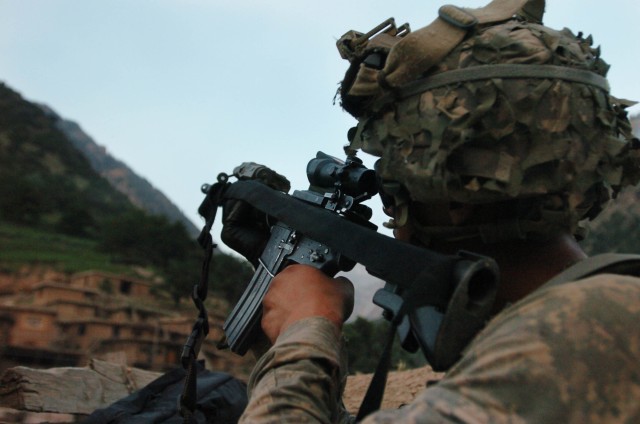 Gun Battle during Operation Mountain Fire in Nuristan province, Afghanistan
