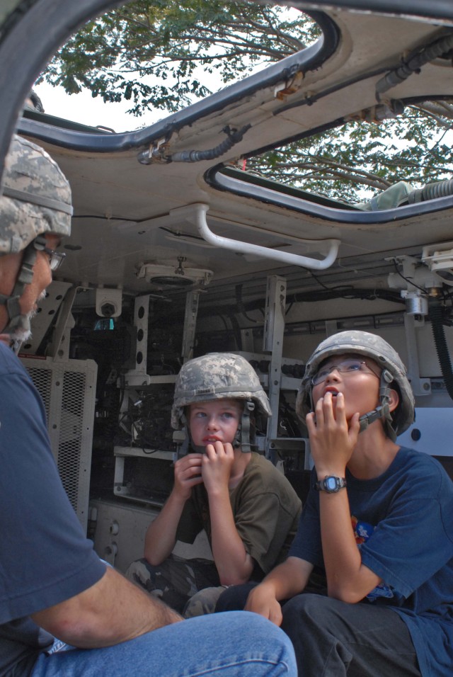 Youth spend &quot;A day with Strykers&quot;