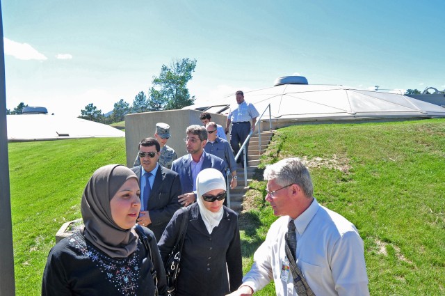 Jordanians visit waste water treatment plant at U. S. Air Force Academy