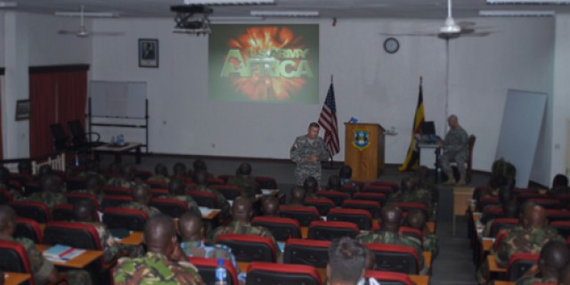 Army Africa commander addresses senior officers, media