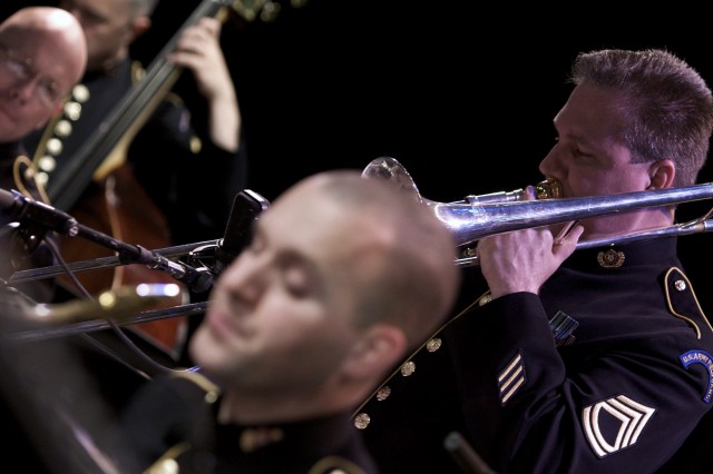 Adams on trombone