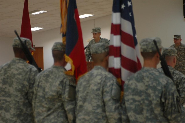 41st Brigade uncasing ceremony