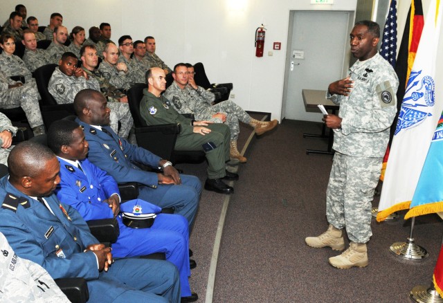 Ward visits 17th Air Force headquarters