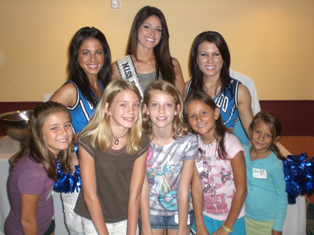 Army Reserve children surprised by Orlando Magic Dancers during workshop