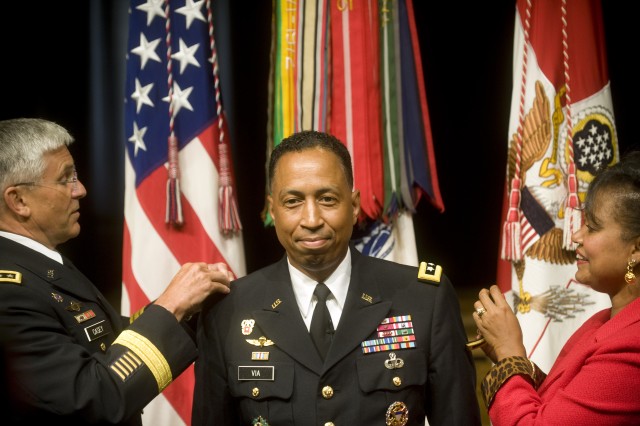 Lt. Gen. Dennis Via's promotion