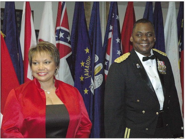 Mrs. Charlene Austin and Lt. Gen. Lloyd J. Austin III