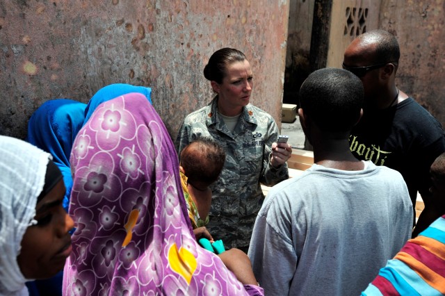 CJTF-HOA civil affairs team helps rebuild fire devastated neighborhood in Djibouti City