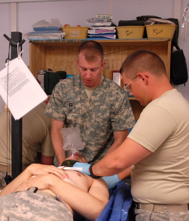 TF Spartan medics conduct EMT recertification