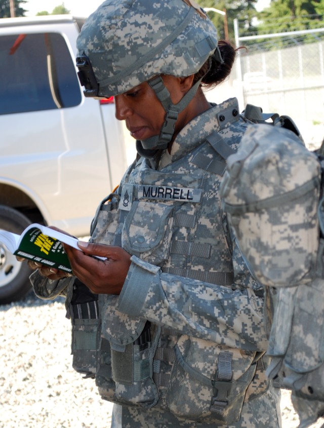 Sgt. 1st Class Murrell hits the book