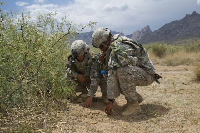 Soldiers place new ground sensors