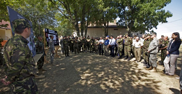 Romanian president visits Joint Task Force-East