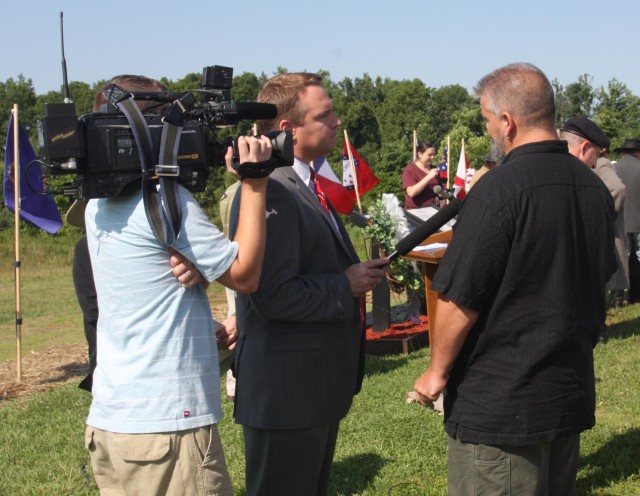 Nathan White, Depot archaeologist and cultural resource manager, was interviewed about the preservation of the Battle of Richmond area.
