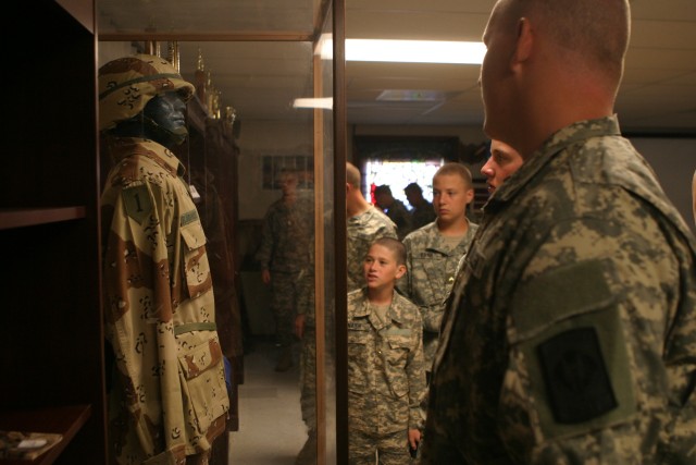 Military cadets experience a day of Army life at Fort Riley