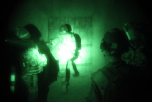 Night air assault in Paktika province