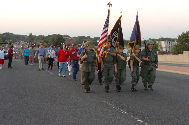 Springfield pays tribute to Belvoir with bridge walk