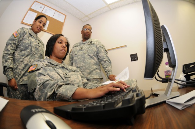210th Finance Detachment at Fort McCoy, Wis.
