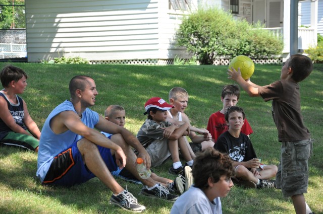 Arsenal kids have a ball