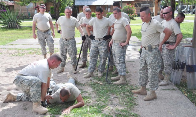 Security forces train to protect, defend with nonlethal force