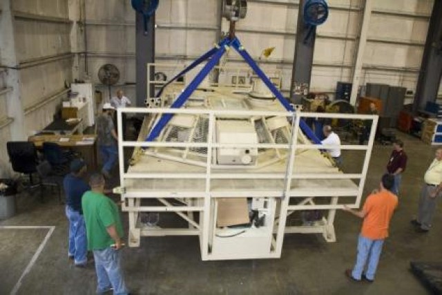 Depot begins turret trainer disassembly