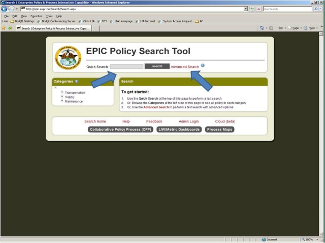 EPIC Home Page