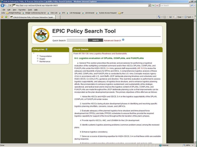 EPIC Search Results