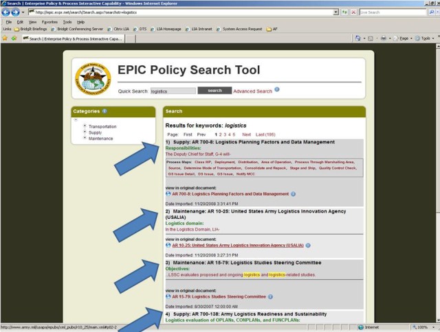 EPIC Search Results