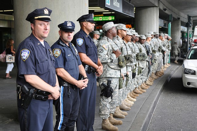 JTF Empire State welcome wounded at airport