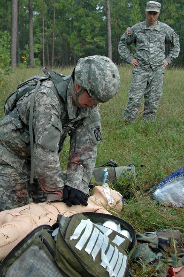 Patriot Brigade battalions certify medics on trauma lanes