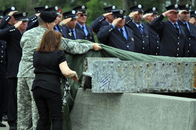 &quot;Sacred Ceremony&quot; welcomes 9/11 steel, honors hero