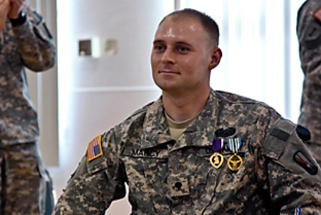 55th Combat Camera Soldier receives Purple Heart