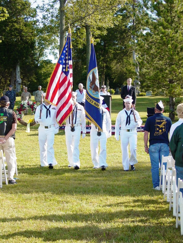 Navy Color Guard at Crane POW/MIA Day