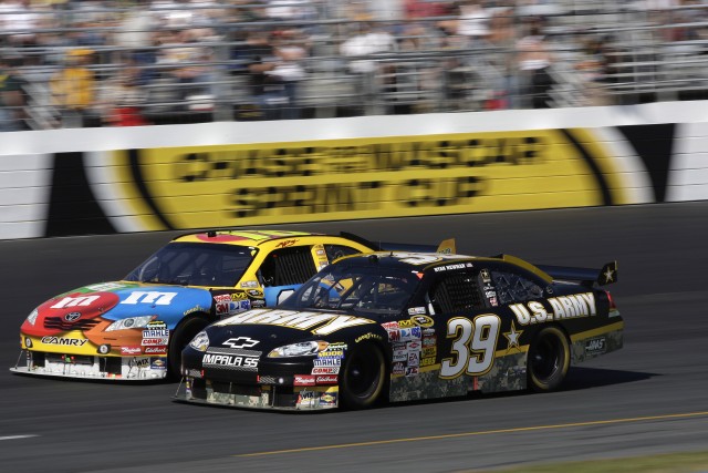 Edging past Kyle Busch