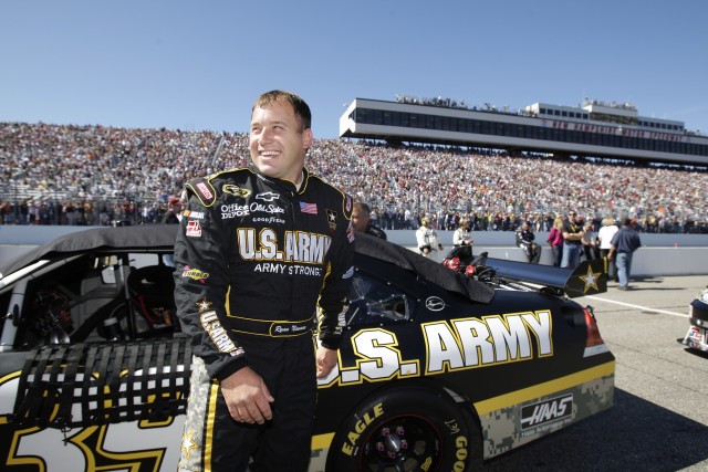 Newman with Army Chevy