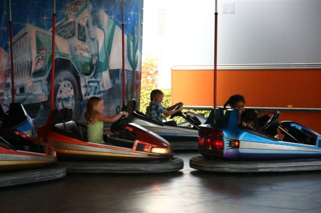 Bumper cars in action