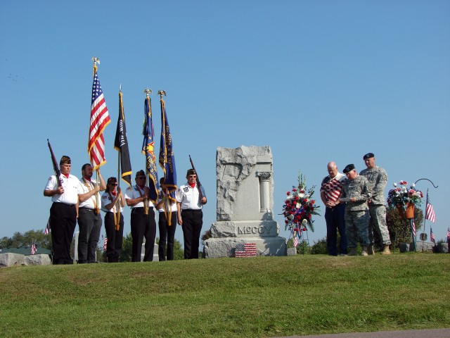 Ceremony marks Fort McCoy founder's birth date
